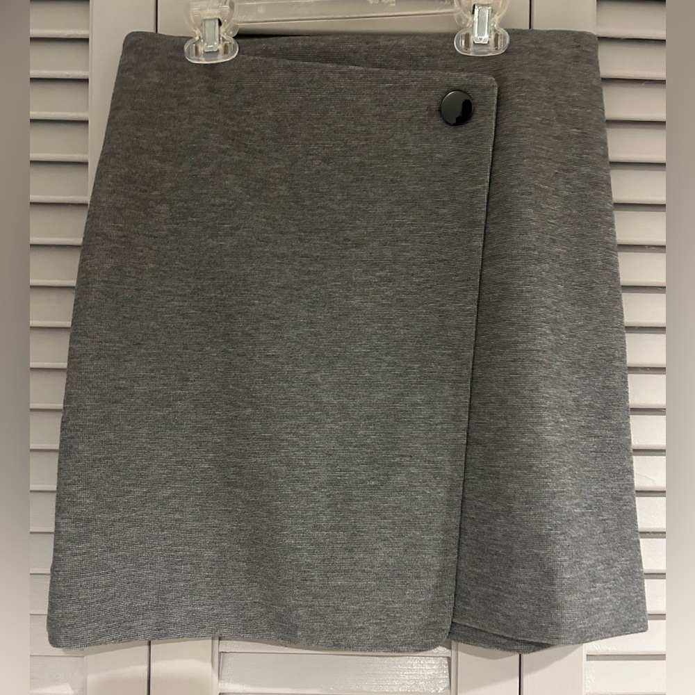 Loft, thick faux wrap mini skirt